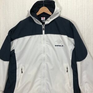 Windbreaker Jacket Newport RI Compass Lightweight Full Zip Dimco‎ Men's Size L